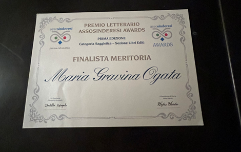 Certificado do Asosinderesi Awards 2022
